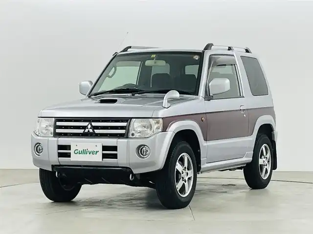 三菱 パジェロ ミニ エクシード 福島県 2009(平21)年 10.5万km クールシルバーM/ラズベリーレッドP ４ＷＤ　/社外オーディオ　/ＥＴＣ　/ルーフレール　/ハロゲンライト　/・フォグライト　/・ヘッドライトレベライザー　/リモコンキー　/・スペアキー　/純正フロアマット　/ドアバイザー　/電動格納ミラー　/ＡＢＳ