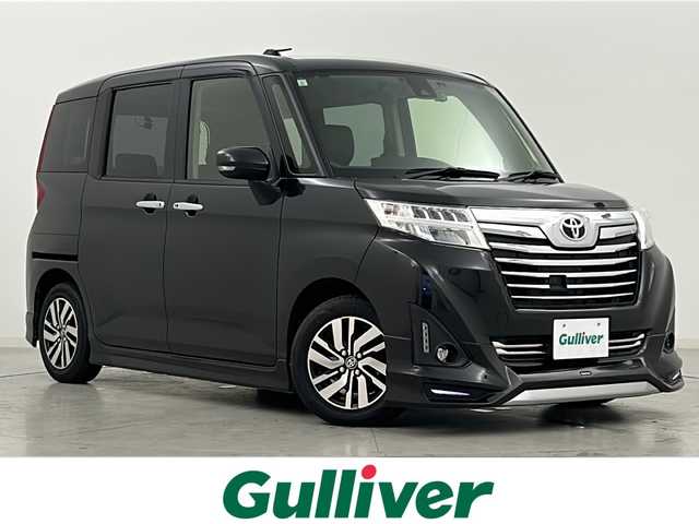 トヨタ ルーミー カスタムG S 宮城県 2017(平29)年 5.8万km ブラックマイカメタリック モデリスタエアロ(FR)/スマートアシスト/・衝突回避支援ブレーキ機能/・車線逸脱警報機能/・コーナーセンサー/クルーズコントロール/両側パワースライドドア/バックカメラ/革巻きステアリング/ステアリングスイッチ/ビルトインETC2.0/ドライブレコーダー（FR）/プッシュスタート/スマートキー/アイドリングストップ/LEDヘッドライト/フォグライト/純正フロアマット/純正14インチAW/ロールサンシェード