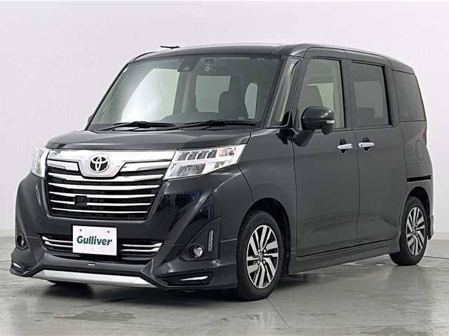 トヨタ ルーミー カスタムG S 宮城県 2017(平29)年 5.8万km ブラックマイカメタリック モデリスタエアロ(FR)/スマートアシスト/・衝突回避支援ブレーキ機能/・車線逸脱警報機能/・コーナーセンサー/クルーズコントロール/両側パワースライドドア/バックカメラ/革巻きステアリング/ステアリングスイッチ/ビルトインETC2.0/ドライブレコーダー（FR）/プッシュスタート/スマートキー/アイドリングストップ/LEDヘッドライト/フォグライト/純正フロアマット/純正14インチAW/ロールサンシェード
