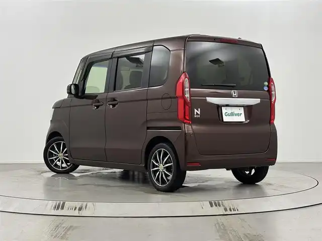 ホンダ Ｎ ＢＯＸ G L ターボ ホンダセンシング 埼玉県 2017(平29)年 6.2万km プレミアムアガットブラウンP ホンダセンシング/社外ナビ　/フルセグＴＶ　/両側パワスラ　/バックカメラ　/純正フロアマット　/社外アルミホイール１５インチ　/プッシュスタート　/スマートキー