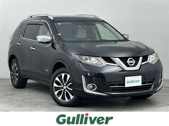 日産 エクストレイル ハイブリッド モード・プレミア エマージェンシーB 道央・札幌 2016(平28)年 5.5万km ダイヤモンドブラック ・４WD/・寒冷地仕様/・純正９インチナビゲーション/　ＣＤ/ＤＶＤ/フルセグ/ＳＤ/ＡＵＸ/ＵＳＢ/・ビルトインETC/・純正ドライブレコーダー前方録画/・バックカメラ/・パワーバックドア/・レーンキープアシスト/・エマージェンシーブレーキ/・横滑り防止装置/・前後コーナーセンサー/・モードプレミア ホワイト/ブラックコンビレザーシート/・前席シートヒーター/・AUTECHアルミホイール18インチ/・LEDヘッドライト/・フォグランプ/・プッシュスタート/・スマートキー/・ルーフレール/・ヒルディセントコントロール/・オートライト/・ステアリングリモコン/・ドアバイザー/・電動格納ウィンカーミラー