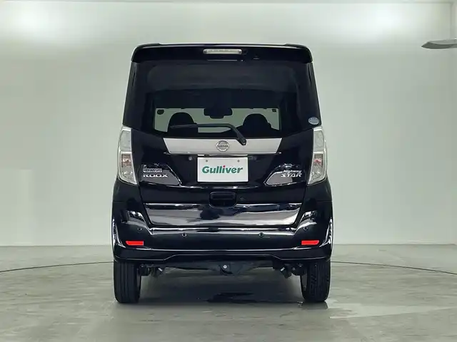 日産 デイズ ルークス ハイウェイスター Xターボ 福井県 2019(令1)年 6.8万km ブラック ４WD/純正ナビゲーション/型式：MM318D-W/【AM/FM/CD/DVD/Bluetooth/フルセグTV】/アラウンドビューモニター/ETC/片側パワースライドドア/オートライト/LEDヘッドライド/プッシュスタート/スマートキー/コーナーセンサー/衝突軽減ブレーキ