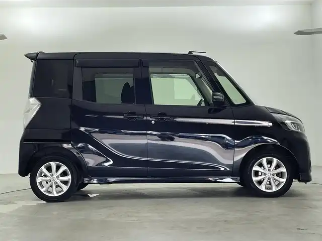 日産 デイズ ルークス ハイウェイスター Xターボ 福井県 2019(令1)年 6.8万km ブラック ４WD/純正ナビゲーション/型式：MM318D-W/【AM/FM/CD/DVD/Bluetooth/フルセグTV】/アラウンドビューモニター/ETC/片側パワースライドドア/オートライト/LEDヘッドライド/プッシュスタート/スマートキー/コーナーセンサー/衝突軽減ブレーキ