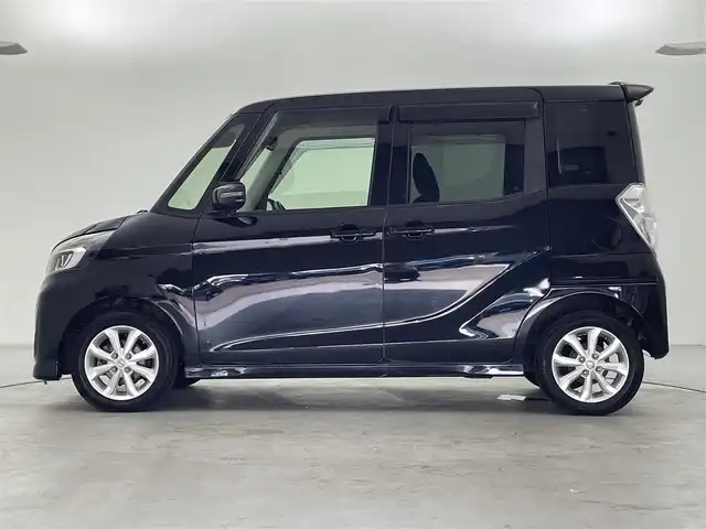 日産 デイズ ルークス ハイウェイスター Xターボ 福井県 2019(令1)年 6.8万km ブラック ４WD/純正ナビゲーション/型式：MM318D-W/【AM/FM/CD/DVD/Bluetooth/フルセグTV】/アラウンドビューモニター/ETC/片側パワースライドドア/オートライト/LEDヘッドライド/プッシュスタート/スマートキー/コーナーセンサー/衝突軽減ブレーキ