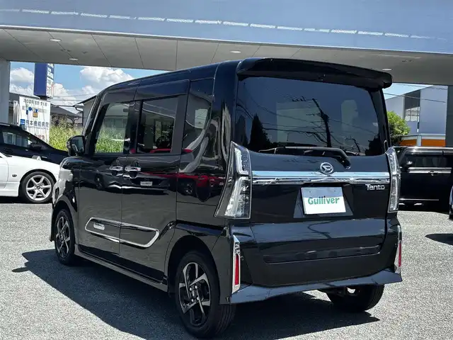 ダイハツ タント カスタム X 熊本県 2022(令4)年 3.5万km ブラックマイカメタリック ワンオーナー/ディスプレイオーディオ/【フルセグTV/Bluetooth/Applecarplay】/アラウンドビューモニター/両側パワースライドドア/衝突軽減防止装置/コーナーセンサー/レーンキープアシスト/ブレーキホールド/シートヒーター/プッシュスタート/スマートキー/ウィンカーミラー/オートLEDライト/オートハイビーム/ETC/ドライブレコーダー/純正14インチAW/純正フロアマット/純正ドアバイザー/ABS/盗難防止装置/保証書/取扱説明書/スペアキー