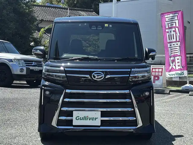 ダイハツ タント カスタム X 熊本県 2022(令4)年 3.5万km ブラックマイカメタリック ワンオーナー/ディスプレイオーディオ/【フルセグTV/Bluetooth/Applecarplay】/アラウンドビューモニター/両側パワースライドドア/衝突軽減防止装置/コーナーセンサー/レーンキープアシスト/ブレーキホールド/シートヒーター/プッシュスタート/スマートキー/ウィンカーミラー/オートLEDライト/オートハイビーム/ETC/ドライブレコーダー/純正14インチAW/純正フロアマット/純正ドアバイザー/ABS/盗難防止装置/保証書/取扱説明書/スペアキー