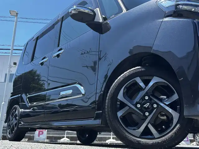 ダイハツ タント カスタム X 熊本県 2022(令4)年 3.5万km ブラックマイカメタリック ワンオーナー/ディスプレイオーディオ/【フルセグTV/Bluetooth/Applecarplay】/アラウンドビューモニター/両側パワースライドドア/衝突軽減防止装置/コーナーセンサー/レーンキープアシスト/ブレーキホールド/シートヒーター/プッシュスタート/スマートキー/ウィンカーミラー/オートLEDライト/オートハイビーム/ETC/ドライブレコーダー/純正14インチAW/純正フロアマット/純正ドアバイザー/ABS/盗難防止装置/保証書/取扱説明書/スペアキー