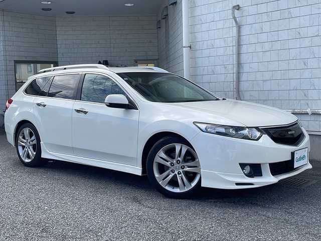 ホンダ アコード ツアラー 24TL スポーツスタイル 神奈川県 2008(平20)年 3.4万km プレミアムホワイトパール 純正HDDナビ(AM/FM/CD/DVD/HDD/ワンセグTV)/バックカメラ/無限グリル/クルーズコントロール/パドルシフト/横滑り防止装置/ハーフレザーシート/D席パワーシート/ルーフレール/スマートキー/リバース連動ミラー/ビルトインETC/HIDオートライト/フォグランプ/ステアリングスイッチ/ISOFIX/スペアキー×1/保証書/取扱説明書