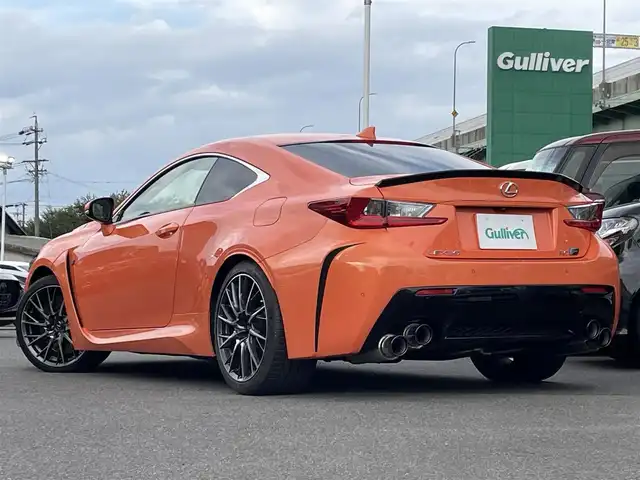 レクサス ＲＣ Ｆ 愛知県 2015(平27)年 5.8万km オレンジⅡ メーカーナビ　/Ｂカメラ　/ＣＤ／ＤＶＤ　/ＢＴ　/ＤＴＶ　/衝突軽減ブレーキ　/本革シート　/シートヒーター＆クーラー　/ブラインドスポットモニター　/レーダークルーズコントロール　/社外マフラー　/ＥＴＣ/クリアランスソナー/プッシュスタート/オートライト/社外ＦＲドライブレコーダー/ステアリングスイッチ