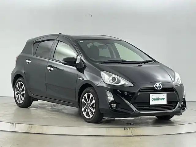 トヨタ アクア S スタイルブラック 神奈川県 2016(平28)年 2万km ブラックマイカ 禁煙車/ワンオーナー/純正7インチナビ/（CD/DVD/Bluetooth/フルセグTV/SD)/バックカメラ/トヨタセーフティセンス/・プリクラッシュセーフティ/・オートマチックハイビーム/・レーンディパーチャーアラート/ETC/モデリスタ製15インチアルミホイール/スマートキー/プッシュスタート/フロアマット/横滑り防止装置/オートエアコン