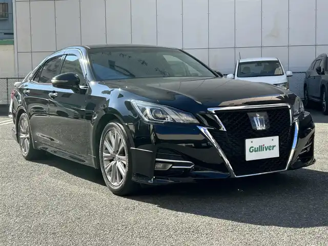 トヨタ クラウン ハイブリッド アスリートS 神奈川県 2015(平27)年 12.6万km ブラック 純正ＳＤナビ　/Bluetooth/CD/DVD/バックカメラ　　/追従走行付きクルーズコントロール　/ETC2.0 /前席パワーシート/シートヒーター　/パーキングアシスト　/コーナーセンサー　/純正フロアマット　/純正アルミホイール　