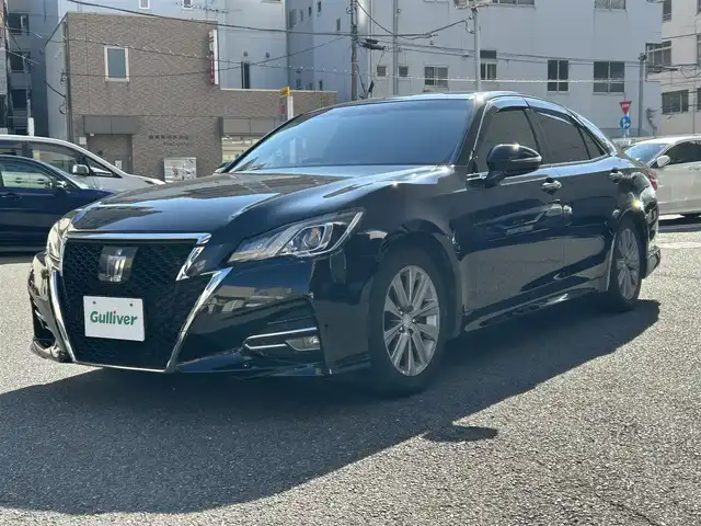 トヨタ クラウン ハイブリッド アスリートS 神奈川県 2015(平27)年 12.6万km ブラック 純正ＳＤナビ　/Bluetooth/CD/DVD/バックカメラ　　/追従走行付きクルーズコントロール　/ETC2.0 /前席パワーシート/シートヒーター　/パーキングアシスト　/コーナーセンサー　/純正フロアマット　/純正アルミホイール　