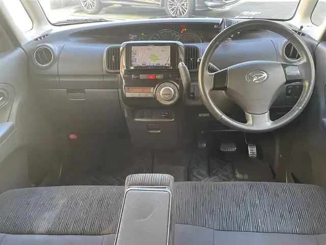 ダイハツ タント カスタム X 静岡県 2011(平23)年 11.5万km ブロンズオリーブパールメタリック 社外ナビ/ワンセグTV/CD/BT/バックカメラ/片側パワースライドドア/社外14インチAW/HIDヘッドライト/スマートキー/スペアキー/R4/R6点検記録簿有