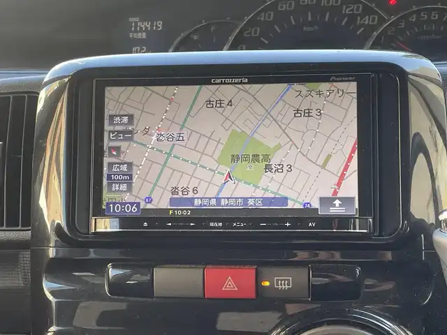 ダイハツ タント カスタム X 静岡県 2011(平23)年 11.5万km ブロンズオリーブパールメタリック 社外ナビ/ワンセグTV/CD/BT/バックカメラ/片側パワースライドドア/社外14インチAW/HIDヘッドライト/スマートキー/スペアキー/R4/R6点検記録簿有