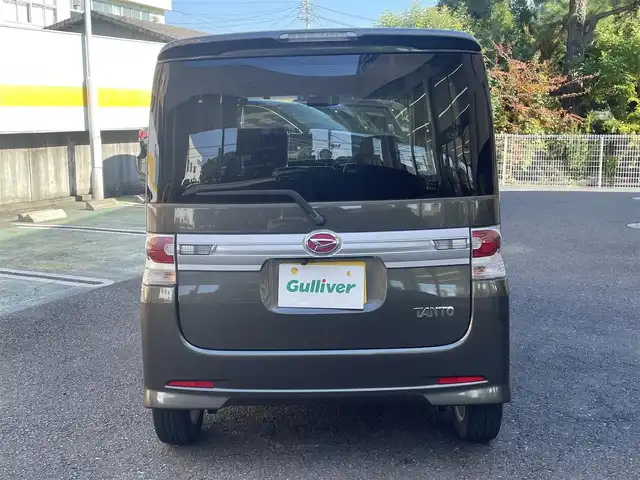 ダイハツ タント カスタム X 静岡県 2011(平23)年 11.5万km ブロンズオリーブパールメタリック 社外ナビ/ワンセグTV/CD/BT/バックカメラ/片側パワースライドドア/社外14インチAW/HIDヘッドライト/スマートキー/スペアキー/R4/R6点検記録簿有