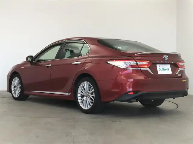 トヨタ カムリ G レザーパッケージ 愛知県 2017(平29)年 3.4万km エモーショナルレッド 純正ナビ/（Bluetooth/USB/ラジオ/フルセグ）/バックカメラ/ETC/ドラレコ/トヨタセーフティセンス/ヘッドアップディスプレイ/パワーシート/シートヒーター/レザーシート/純正フロアマット/ドアバイザー/電格ミラー/電動パーキングブレーキ/スマートキー/プッシュスタート/ガーニッシュ（フロント・リア・サイド）