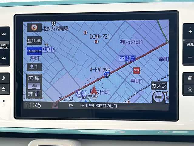 ダイハツ ムーヴ キャンバス G メイクアップ VS SAⅢ 石川県 2022(令4)年 0.4万km パールホワイトⅢ/ファインミントメタリック 2トーン 純正SDナビ/フルセグテレビ/Bluetooth/スマートアシスト/両側パワースライドドア/LEDヘッドライト/純正フロアマット/オートライト/純正ドアバイザー/全方位カメラ