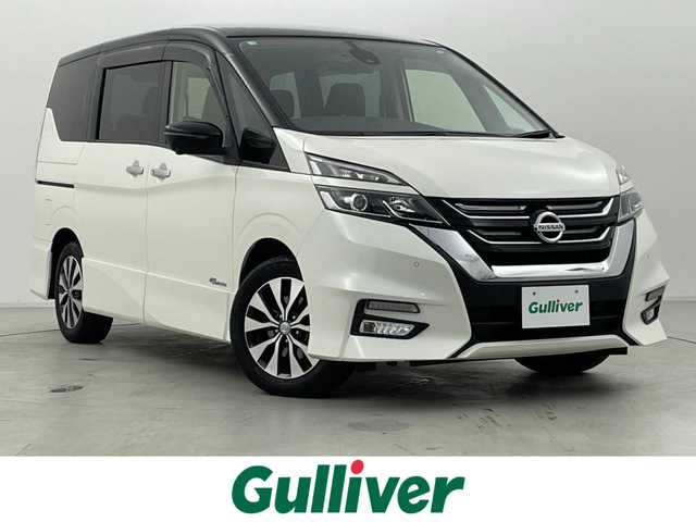 日産 セレナ ハイウェイスター Vセレクション 群馬県 2018(平30)年 5.9万km ブリリアントホワイトパール 2トーン セーフティパックB/・プロパイロット/・インテリジェントアラウンドビューモニター/・インテリジェントパーキングアシスト/・インテリジェントDA/・インテリジェント LI/・インテリジェントルームミラー/・踏み間違い衝突防止アシスト/・電動パーキングブレーキ/オートブレーキホールド/・フロント&バックソナー/・SRSカーテンエアバッグシステム&サイドエアバッグシステム/・標識検知機能/・ヒーター付ドアミラー/・ステアリングスイッチ（アドバンスドドライブアシストディスプレイ設定、プロパイロット、オーディオ）/前席シートヒーター/=====/アルパイン12.8インチフリップダウンモニター/アルパイン10インチSDナビ/（フルセグTV/BT/CD/DVD/HDMI/SD）/ハンズフリー両側パワースライドドア/インテリジェントエマージェンシーブレーキ/純正前方ドライブレコーダー/LEDヘッドランプ/ETC/スマートキー/プッシュスタート