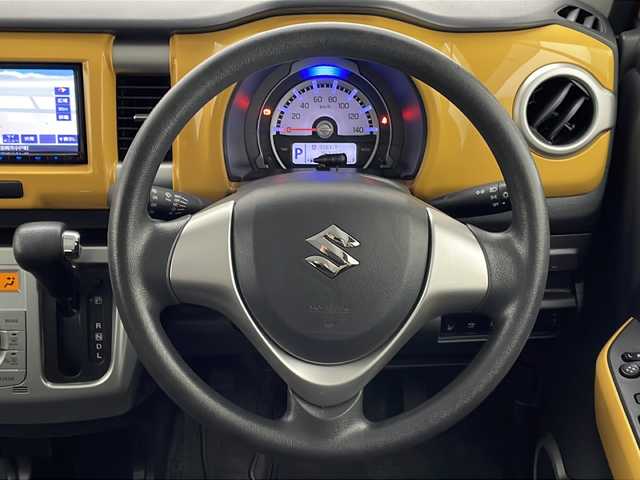 スズキ ハスラー G 宮崎県 2018(平30)年 5.7万km 黄Ⅱ 禁煙車/衝突被害軽減ブレーキ/社外ナビTV/（KXM-E503/CD/DVD/Bluetooth/フルセグTV)/純正ビルトインETC/純正マッドガード/純正セキュリティアラーム/純正ラバーマット/オートエアコン/電動格納ミラー/リアプライバシーガラス/ドアバイザー/スマートキー/プッシュエンジンスタート/スペアキー/新車時保証書/取扱い説明書