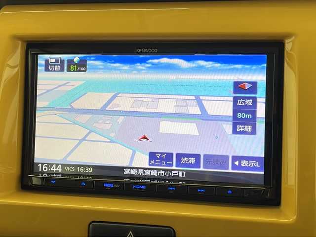 スズキ ハスラー G 宮崎県 2018(平30)年 5.7万km 黄Ⅱ 禁煙車/衝突被害軽減ブレーキ/社外ナビTV/（KXM-E503/CD/DVD/Bluetooth/フルセグTV)/純正ビルトインETC/純正マッドガード/純正セキュリティアラーム/純正ラバーマット/オートエアコン/電動格納ミラー/リアプライバシーガラス/ドアバイザー/スマートキー/プッシュエンジンスタート/スペアキー/新車時保証書/取扱い説明書