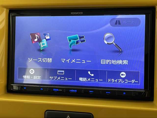 スズキ ハスラー G 宮崎県 2018(平30)年 5.7万km 黄Ⅱ 禁煙車/衝突被害軽減ブレーキ/社外ナビTV/（KXM-E503/CD/DVD/Bluetooth/フルセグTV)/純正ビルトインETC/純正マッドガード/純正セキュリティアラーム/純正ラバーマット/オートエアコン/電動格納ミラー/リアプライバシーガラス/ドアバイザー/スマートキー/プッシュエンジンスタート/スペアキー/新車時保証書/取扱い説明書