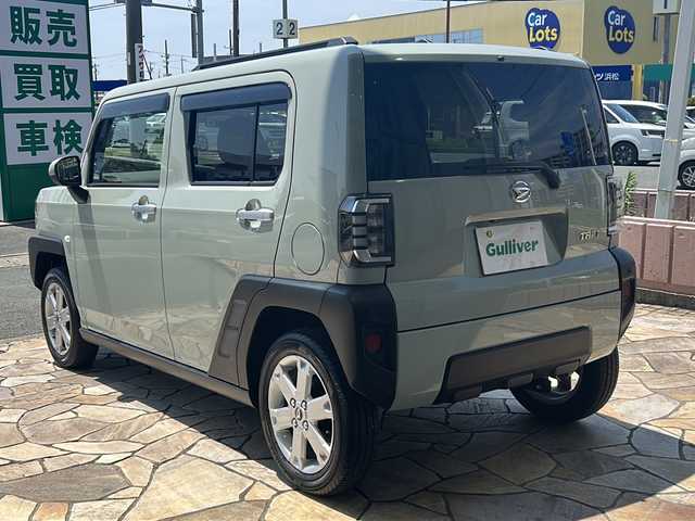 ダイハツ タフト G 静岡県 2023(令5)年 0.7万km セラミックグリーンM スマートアシスト/・衝突軽減ブレーキ/・レーンキープアシスト/・先行車発進お知らせ機能/・ロードサインアシスト/純正ディスプレイオーディオ/・フルセグTV/・Bluetooth/ラジオ/HDMI/主要装備/・バックカメラ/・ETC/・ガラスルーフ/・シートヒーター/・スマートキー/・プッシュスタート/・ステアリングリモコン/・コーナーセンサー/・アイドリングストップ/・ブレーキホールド/・ドライブレコーダー前後