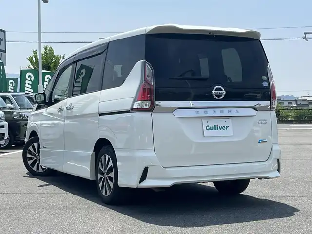 日産 セレナ ハイウェイスター 奈良県 2016(平28)年 5万km ブリリアントホワイトパール 社外７インチナビ　/ｂｌｕｅｔｏｏｔｈ　/フルセグテレビ　/バックカメラ　/社外ＥＴＣ　　/片側パワースライドドア　/ハンズフリーオートスライドドア　/ステアリングスイッチ　/スペアキー　/ＬＥＤヘッドライト/オートライト/ワンオーナー