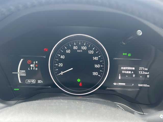 ホンダ ヴェゼル ハイブリッド X ホンダセンシング 静岡県 2017(平29)年 6.9万km クリスタルブラックパール 純正メモリナビ/・CD/・DVD/・Bluetooth/・フルセグＴＶ/・ＵＳＢ/・ＡＭ/・ＦＭ/主要装備/・ホンダセンシング/・衝突軽減/・レーンキープ/・追従クルコン/・バックカメラ/・ビルトインＥＴＣ/・パドルシフト/・純正フロアマット/・純正アルミホイール/・LEDヘッドライト/・オートライト/・フォグランプ/・電動パーキングブレーキ/・オートホールド/・スマートキー/・プッシュスタート