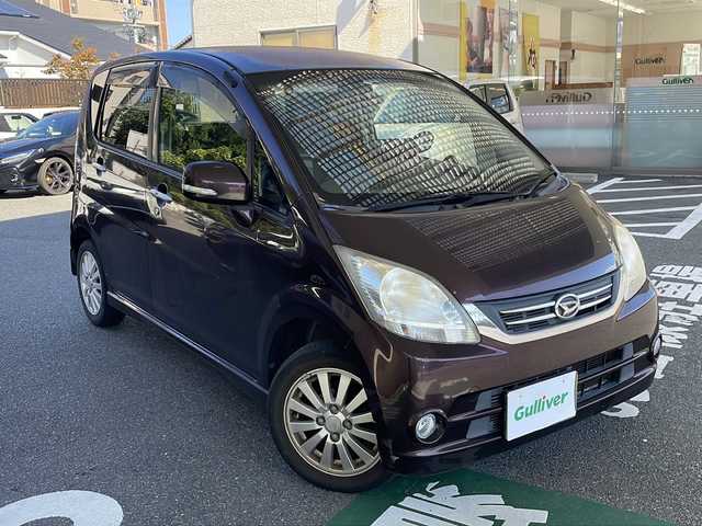 ダイハツ ムーヴ X VS Ⅲ 福岡県 2010(平22)年 10.5万km ミスティックレッドクリスタルメタリック ワンオーナー/純正ナビ/（AM/FM/CD/DVD/SD/USB/Bluetooth/地レジTV）/フォグランプ/電格ミラー/純正フロアマット/純正アルミホイール/スペアキー（板キー）×１/保証書/取扱説明書