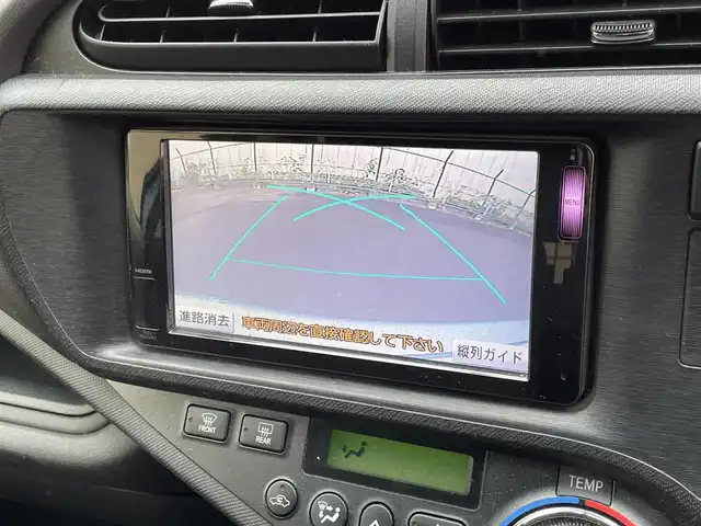 トヨタ アクア G 福井県 2013(平25)年 4.3万km クールソーダメタリック ユーザー買取車/純正ナビ/＜フルセグ/SD/BT＞/バックビューモニター/ドライブレコーダー/シートヒーター/ドライブモード/ナノイー/車両接近通報装置/電格ミラー/純正フロアマット/ドアバイザー/プッシュスタート/スマートキー/Fフォグランプ