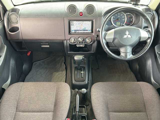 三菱 パジェロ ミニ ナビエディション VR 鳥取県 2010(平22)年 7万km クールシルバーM/ラズベリーレッドP インタークーラーターボ/トランスファ４WD/背面ハードカバー/純正キーレス/純正メモリナビ/フルセグ・USB/TVキャンセラー/ETCユニット/スタットレス４本積込み/保証書・取説