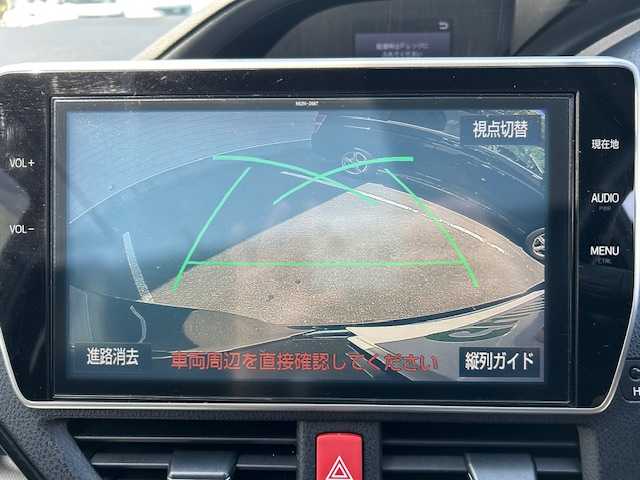 トヨタ ヴォクシー ZS 大阪府 2017(平29)年 4万km ブラッキッシュアゲハガラスフレーク 純正10型ナビ/バックカメラ/モデリスタエアロ/デジタルミラー/ETC純正/アイドリングストップ/衝突軽減システム/レーンキープアシスト/クルーズコントロール/ドラレコ/Bluetooth接続/フルセグTV/3列シート/LEDライト/オートライト/オートハイビーム/純正アルミホイール/両側パワースライドドア/スマートキー