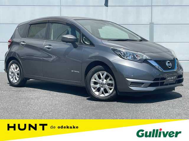 日産 ノート e－パワー X Vセレクション 千葉県 2020(令2)年 4.8万km ダークメタルグレー 純正7型SDナビゲーション【MM319D-W】/フルセグ　AM FM CD DVDAUX/アラウンドビューモニター/インテリジェントルームミラー/エマージェンシーブレーキ/レーンキープ/ドライブモード/前後クリアランスソナー/社外前後ドライブレコーダー/ETC/アイドリングストップ/社外GPSレーダー/プッシュスタート/スマートキー/LEDヘッドランプ/インテリジェントオートライト/純正15インチアルミホイール/スペアキー