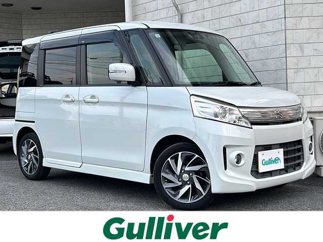 スズキ スペーシア カスタム TS 神奈川県 2014(平26)年 5.6万km パールホワイト スズキ純正スマートフォン連携ナビ/(CD/SD/USB/BT/ワンセグTV)/バックカメラ/両側パワースライドドア/レーダーブレーキサポート/横滑り防止装置/アイドリングストップ/ETC/前後ドライブレコーダー/社外GPSレーダー/オートライト/純正フロアマット/純正ドアバイザー/ステアリングスイッチ/ISOFIX/スペアキー×1/取扱説明書/保証書