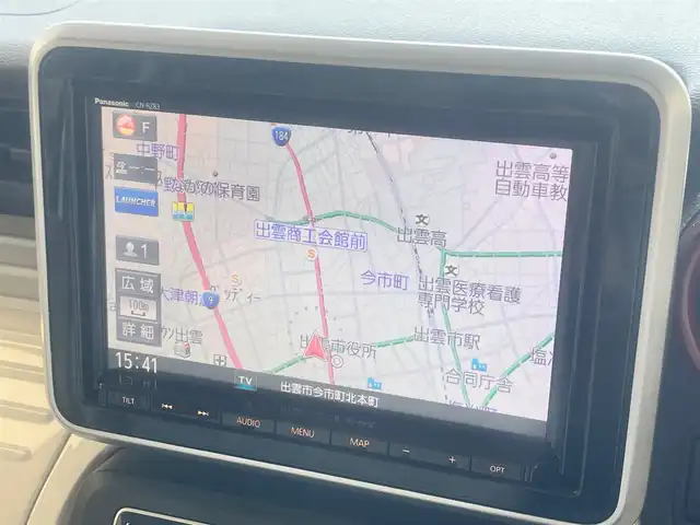 スズキ スペーシア HYBRID X 島根県 2018(平30)年 6.1万km オフブルーメタリック/ホワイト2トーン 純正8インチメモリナビ /フルセグTV /DVD再生 /Bluetooth接続 /全方位カメラ/前方ドライブレコーダー/ビルトインETC /両側パワースライドドア /衝突軽減ブレーキ /リアコーナーセンサー/アイドリングストップ /横滑り防止装置 /D席シートヒーター /リアサーキュレーター/スマートキー /プッシュスタート/リアサンシェード/純正フロアマット