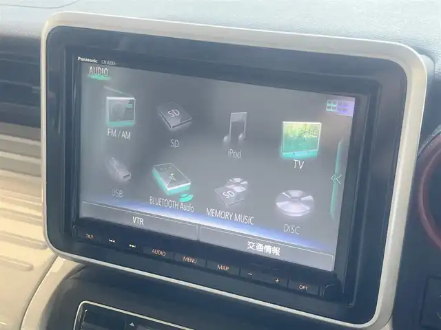 スズキ スペーシア HYBRID X 島根県 2018(平30)年 6.1万km オフブルーメタリック/ホワイト2トーン 純正8インチメモリナビ /フルセグTV /DVD再生 /Bluetooth接続 /全方位カメラ/前方ドライブレコーダー/ビルトインETC /両側パワースライドドア /衝突軽減ブレーキ /リアコーナーセンサー/アイドリングストップ /横滑り防止装置 /D席シートヒーター /リアサーキュレーター/スマートキー /プッシュスタート/リアサンシェード/純正フロアマット