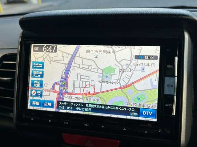 ホンダ Ｎ ＢＯＸ SSパッケージ 千葉県 2014(平26)年 6.9万km スマートブラック 純正ナビ　/フルセグＴＶ　/Ｂｌｕｅｔｏｏｔｈ接続　/ＣＤ／ＤＶＤ再生　/バックカメラ　/ベンチシート　/横滑り防止装置　/純正アルミホイール　/純正フロアマット　/両側パワースライドドア　/カーテンエアバック