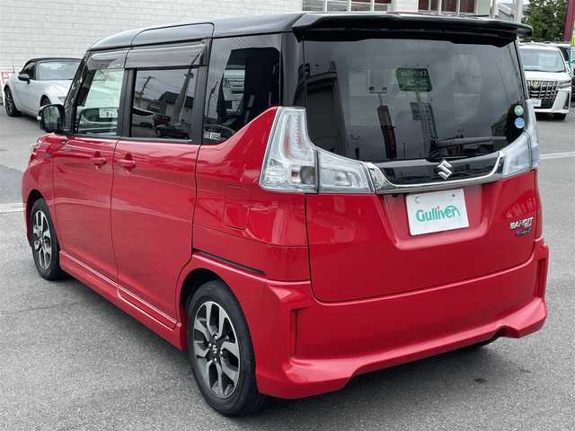 スズキ ソリオ バンディット HV SV 群馬県 2017(平29)年 5.5万km ファーベントレッド/スーパーブラックパール スズキセーフティーサポート/・衝突軽減ブレーキ/・横滑り防止/・レーンキープアシスト/・クルーズコントロール/・オートライト/・全方位カメラ/純正ディスプレイオーディオ/・AM/FM/Bluetooth/・CD/USB/AUX/フルセグTV/両側電動スライドドア/LEDヘッドライト/フォグランプ/ETC/純正フロアマット/純正ドアバイザー/純正15インチアルミホイール/スマートキー/プッシュスタート