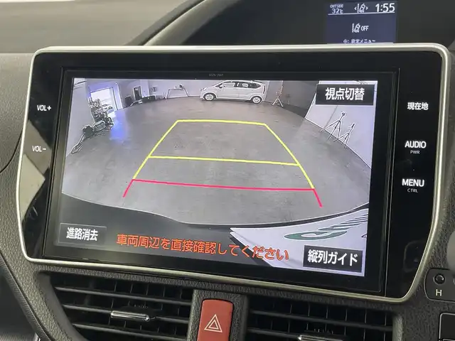 トヨタ ヴォクシー ZS 煌Ⅱ 福岡県 2017(平29)年 3.6万km ブラック 純正１２型後席モニター　/純正１０型ナビ　/バックカメラ　/ビルトインＥＴＣ　/前後ドラレコ　/コーナーセンサー　/衝突軽減ブレーキ　/レーンキープ　/ＭＴモード付き　/両側電動スライドドア　/純正１６インチＡＷ　/ＬＥＤ