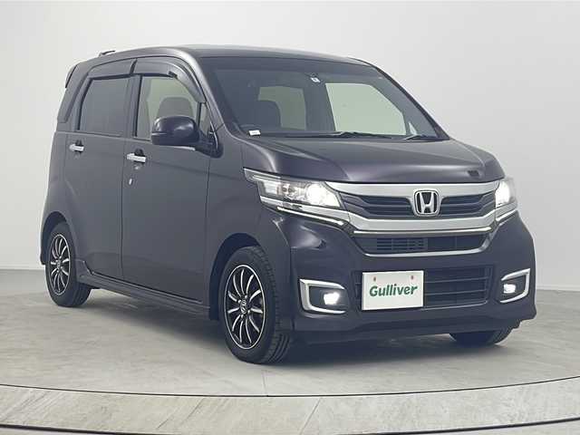 ホンダ Ｎ ＷＧＮ カスタム G ターボパッケージ 熊本県 2018(平30)年 4.8万km プレミアムベルベットパープル・パール 衝突軽減ブレーキ/純正Dナビ(VXM-187VFEi)/　フルセグ/BT/DVD/CD/USB/バックカメラ/パドルシフト/クルーズコントロール/ステアリングスイッチ/ETC/HIDヘッドライト/オートライト/フォグライト/スマートキー/プッシュスタート/純正フロアマット/純正14インチAW