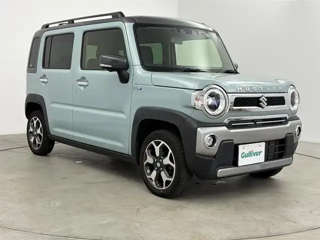 スズキ ハスラー Jスタイル 愛知県 2021(令3)年 5.3万km オフブルーメタリック/ガンメタリック2トーンルーフ スズキセーフティサポート/　　・デュアルカメラブレーキサポート/　　・車線逸脱警報機能/　　・車線逸脱抑制機能/　　・ふらつき警報/　　・ハイビームアシスト/純正9インチナビ/　　CD/DVD/BT/フルセグ/全方位モニター/ドライブレコーダー/ビルトインETC/革巻きステアリング/シートヒーター/ルーフレール/純正LEDヘッドライト/フォグランプ/純正15インチアルミホイール
