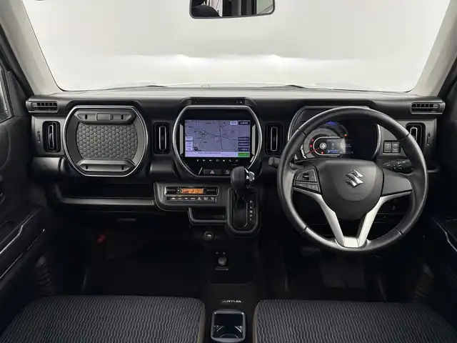 スズキ ハスラー Jスタイル 愛知県 2021(令3)年 5.3万km オフブルーメタリック/ガンメタリック2トーンルーフ スズキセーフティサポート/　　・デュアルカメラブレーキサポート/　　・車線逸脱警報機能/　　・車線逸脱抑制機能/　　・ふらつき警報/　　・ハイビームアシスト/純正9インチナビ/　　CD/DVD/BT/フルセグ/全方位モニター/ドライブレコーダー/ビルトインETC/革巻きステアリング/シートヒーター/ルーフレール/純正LEDヘッドライト/フォグランプ/純正15インチアルミホイール