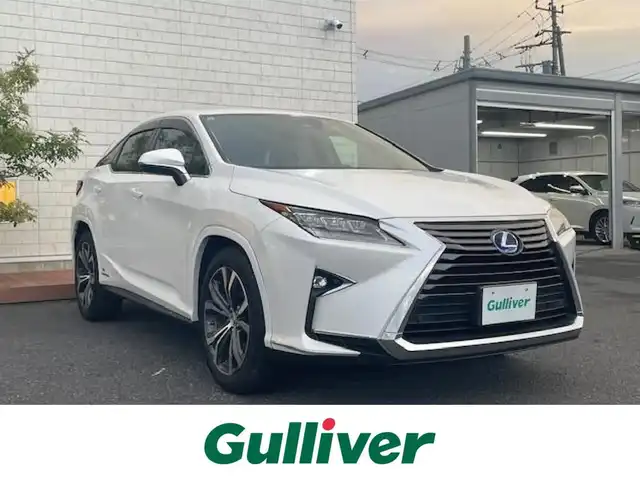 レクサス ＲＸ 450h 茨城県 2017(平29)年 3.5万km ソニッククォーツ 純正ナビ/（AM/FM/CD/DVD/BT）/フルセグTV/衝突軽減ブレーキ/レーダークルーズコントロール/純正アルミホイール/黒半革シート/ETC