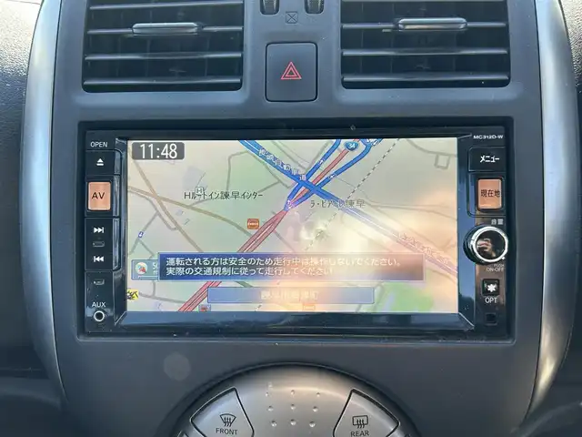 日産 ラティオ G 長崎県 2012(平24)年 12.4万km ホワイトパール 純正ナビ/（CD/DVD/BT/フルセグ）/バックカメラ/ETC/スマートキー/プッシュスタート/電動格納ミラー/アイドリングストップ/ヘッドライトレベライザー