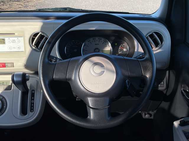 ダイハツ ミラ ココア X 新潟県 2012(平24)年 7.3万km パールホワイトⅢ 4WD/CD/AUX/ベンチシート/革調シートカバー/スマートキー/LEDヘッドライト/社外14インチアルミホイール/純正15インチAW夏タイヤ車載