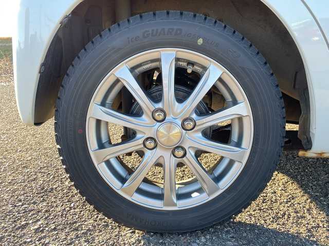 ダイハツ ミラ ココア X 新潟県 2012(平24)年 7.3万km パールホワイトⅢ 4WD/CD/AUX/ベンチシート/革調シートカバー/スマートキー/LEDヘッドライト/社外14インチアルミホイール/純正15インチAW夏タイヤ車載