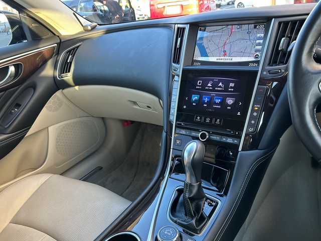 日産 スカイライン ハイブリッド 350GT Type SP 岐阜県 2014(平26)年 5.2万km ダークメタルグレー 登録時走行距離51428ｋｍ/純正８インチナビ/全方位カメラ/フルセグナビ/レーダークルーズコントロール/純正アルミホイール/シートヒーター/パワーシート/Ｂｌｕｅｔｏｏｔｈ/ビルトインＥＴＣ/純正フロアマット/衝突軽減システム/ＬＥＤヘッドライト/電動格納ミラー