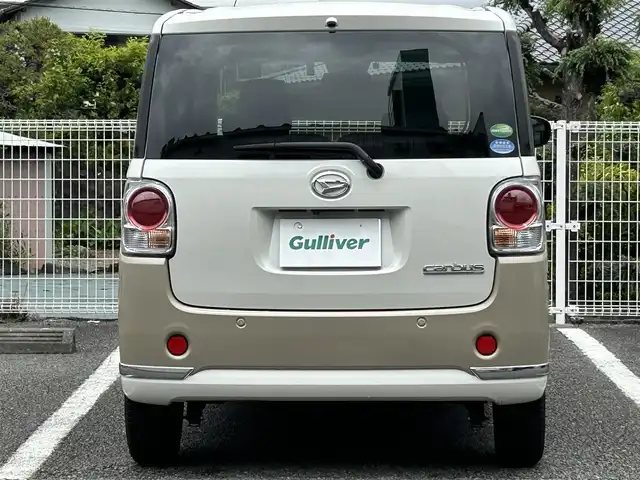 ダイハツ ムーヴ キャンバス G メイクアップ VS SAⅢ 静岡県 2021(令3)年 1.8万km ベージュ ユーザー買取車両/ワンオーナー/純正SDナビ/　【BT/ワンセグテレビ】/全方位モニター/バックカメラ/衝突被害軽減ブレーキ/プッシュスタート/両側パワースライドドア/オートマチックハイビーム/USB入力端子/アイドリングストップシステム/ETC/スペアキー