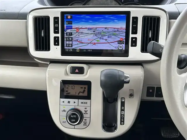 ダイハツ ムーヴ キャンバス G メイクアップ VS SAⅢ 静岡県 2021(令3)年 1.8万km ベージュ ユーザー買取車両/ワンオーナー/純正SDナビ/　【BT/ワンセグテレビ】/全方位モニター/バックカメラ/衝突被害軽減ブレーキ/プッシュスタート/両側パワースライドドア/オートマチックハイビーム/USB入力端子/アイドリングストップシステム/ETC/スペアキー