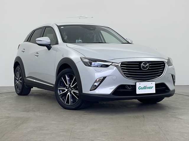 マツダ ＣＸ－３ XD Lパッケージ 秋田県 2017(平29)年 0.1万km セラミックM ４WD/純正ナビ/（FM/AM/BT/USB/フルセグテレビ/CD/DVD）/バックカメラ/横滑り防止装置/レーンキープアシスト/アイドリングストップ/衝突被害軽減ブレーキ/レーダークルーズコントロール/LEDライト/オートライト/オートマチックハイビーム/フォグランプ/全席シートヒーター/ステアリングヒーター/純正フロアマット/レザーステアリング/ハーフレザーシート/ヘッドアップディスプレイ/オートエアコン/ステアリングリモコン/プッシュスタート/スマートキー